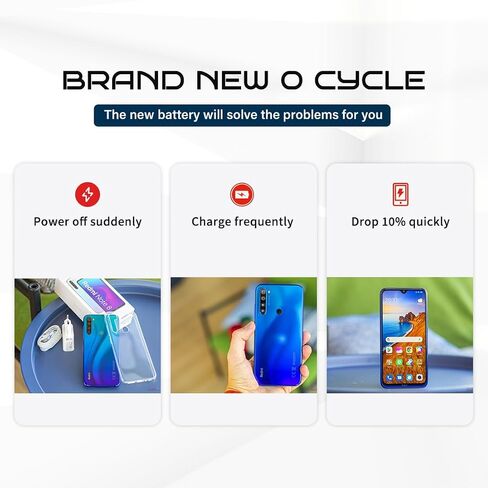 BN46 Battery,Higher Capacity Replacement Battery for Xiaomi Redmi Note 8 with Repair Tool Kit in Saudi Arabia