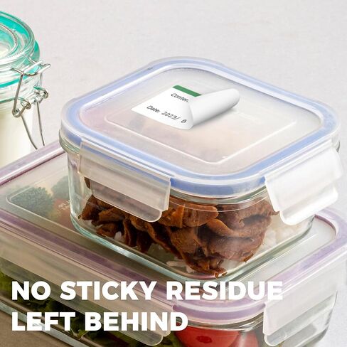 Mr-Label – 300Pcs 1.18"x2.36" Removable Freezer Labels-Waterproof and Tear-Resistant Meal Prep Food Storage Stickers for Expiration Tracking– Color Coding Pantry Labels (Colored top Border) in Saudi Arabia