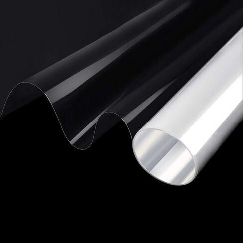 4mil Clear Security and Safety Window Film Shatterproof Glass Protective Vinyl Adhesive UV Blocking Explosion-Proof Tranparent Film, 17.7Inch x 78.7Inch in Saudi Arabia