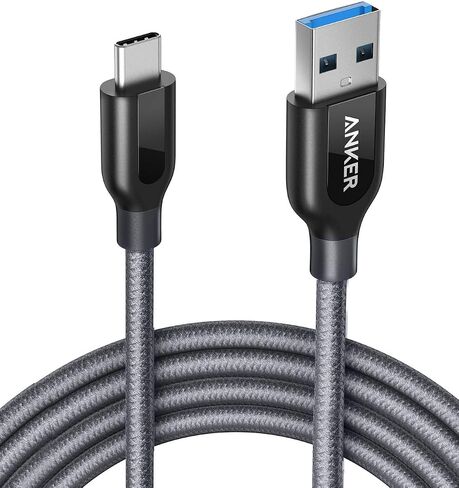 Anker USB C Cable, PowerLine+ USB-C to USB 3.0 cable (3ft), High Durability, for Samsung Galaxy Note 8, S8, S8+, S9, S10, Sony XZ, LG V20 G5 G6, HTC 10, Xiaomi 5 and More. Laptop in Saudi Arabia