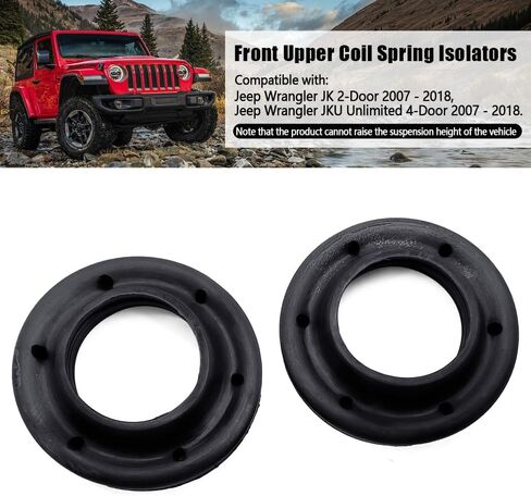 عوازل زنبركية أمامية علوية 52059912AC مناسبة لـ Wrangler JK JKU 2007-2018 عوازل زنبركية أمامية ارتفاع المخزون 2 قطعة in Kuwait