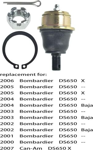 WFLNHB 4PCS Complete Upper and Lower Ball Joints Set Replacement for Bombardier Can-Am DS650 2000 2001 2002 2003 2004 2005 in Saudi Arabia