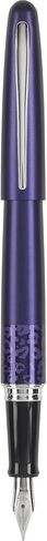 PILOT MR Animal Collection Fountain Pen in Gift Box, Matte Plum Barrel with Leopard Accent, Medium Point Stainless Steel Nib, Refillable Black Ink (91133) in Saudi Arabia