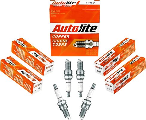 Autolite 4163 قابس الإشعال البديل للسيارات بمقاوم النحاس (4 عبوات) in Saudi Arabia