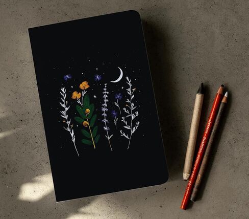DENIK Flowering Of Consciousness Notebook, 5.25" x 8.25", 144 Lined Pages, Softcover Notebook in Saudi Arabia