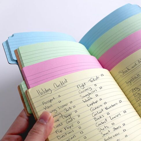 Suck UK Tab Notebook، دفتر يوميات A6، 4 دفاتر ملاحظات، 64 صفحة لكل كتاب، وسادات ملاحظات موضوعية مبوبة للدراسة، واللوازم المكتبية والدفاتر للعمل، واللوازم المدرسية ومخطط مراجعة أساسيات الكلية أو مجلة كرافت in Kuwait
