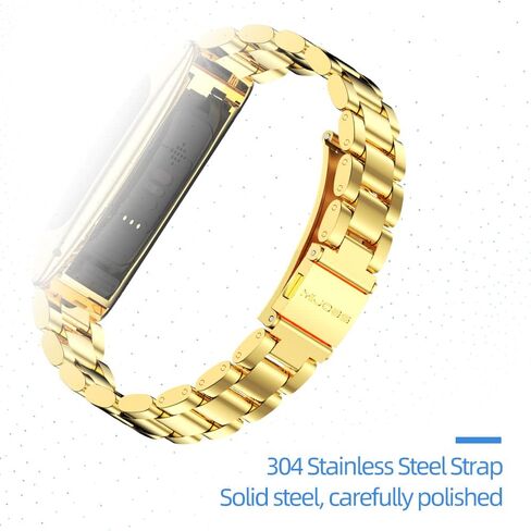 MIJOBS Strap for Fitbit Inspire 2, Stainless Steel Metal Band Replacement Wristbands Waterproof Bracelet Accessories for Inspire 2 Women Men in Saudi Arabia
