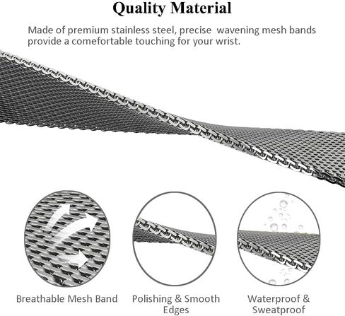 حزام MIJOBS لـ Fitbit Inspire 2، سوار معدني من الفولاذ المقاوم للصدأ بديل لأساور المعصم المقاومة للماء من أجل Inspire 2 النساء والرجال in Kuwait