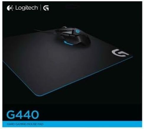 Logitech G440 Hard Gaming Mouse Pad for High DPI Gaming -Rubber, Black in Saudi Arabia