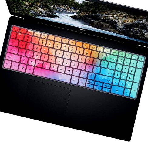 غطاء لوحة المفاتيح لجهاز Dell Inspiron 15 3501 3502 3505 5584 5593 5594 5598 5501 5502 5505 5508 5509 7500 7590 7591 7501 7506 7706 7790 7791 15.6 17.3 بوصة كمبيوتر محمول، Dell الألعاب G15 5510 5515-ملونة in Saudi Arabia
