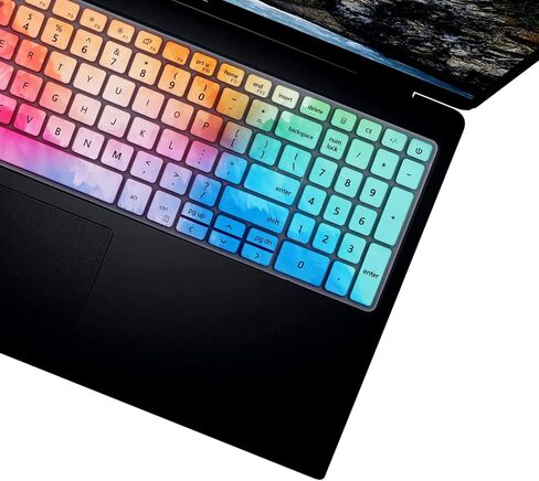 غطاء لوحة المفاتيح لجهاز Dell Inspiron 15 3501 3502 3505 5584 5593 5594 5598 5501 5502 5505 5508 5509 7500 7590 7591 7501 7506 7706 7790 7791 15.6 17.3 بوصة كمبيوتر محمول، Dell الألعاب G15 5510 5515-ملونة in Saudi Arabia
