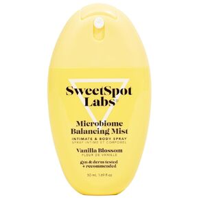 SweetSpot Labs Vanilla Blossom Microbiome Balancing Spray, Feminine Spray for Odor Control & Skin Microbiome Support, 1.69 oz.