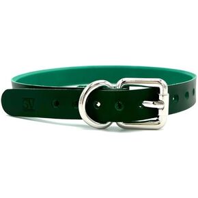 Italian Leather Choker Collar for Women and Girls - Punk Goth - Adjustable - Made is USA