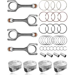 Engine Piston Kit Fit for Kia Optima Sorento Sportage Santa Sonata Tucson 2011-2019 Replace 23040-2G200 23040-25200 23410-25201 23410-2G201, Connecting Rod Piston Kit With Connecting Rod Set