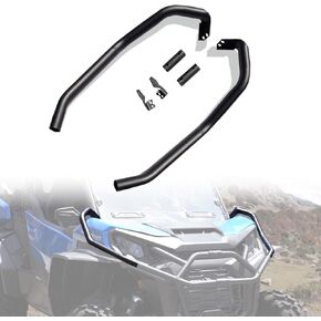 Haka Stack Corner Corner Pumper لإكسسوارات Can-Am Commander 2021-2024 ، حارس الصلب الأمامي للفرشاة الصلب للزاوية.