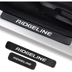مناسب لـ Ridgeline 2005-2024 ، واقي عتبة باب السيارة لإكسسوارات Honda Ridgeline ، ملصق عتبة الباب من الألياف الكربونية ، واقي دخول باب السيارات العاكسة ، لوحة عتبة الباب زخرفة