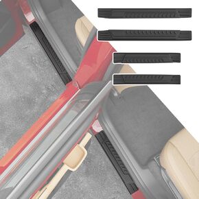 powoq Door Sill Protector Compatible with 2019-2025 Chevy Silverado GMC Sierra 1500 TPE Car Door Protector 4Pcs Car Sill Guard Replacement for 2019-2025 Chevy Silverado Accessories
