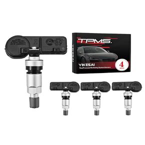 TPMS Sensor Set of 4-433Mhz Tire Pressure Monitoring Sensors Compatible with Chrysler, Jeep, Dodge, Ram | Replace # 56029398AB, 68142397AA