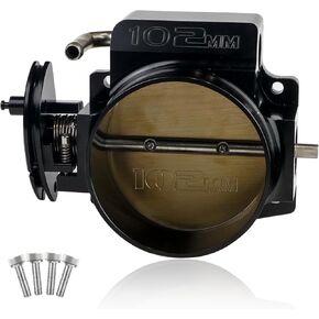 92mm Throttle Body for LS1 LS2 LS3 LS6 LS7 LSX LS 4 Bolts Drive by Cable without TPS IAC Aluminum Silver HTRACING