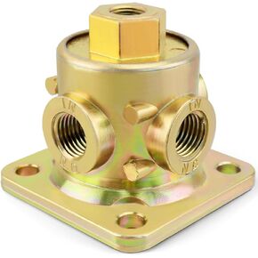 90554615 3-Way Pilot Valve Fit for Haldex 90554615, 1/8"-1/4" NPT Ports Air Pilot Valve for Semi Trailer and Truck