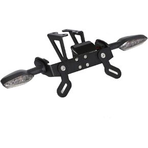 YZF R6 Fender Eliminator LED Indicator Turn Signal Blinker Kits Compatible with YZF-R6 2006-2023 License Plate Bracket Holder Rear Tail Tidy (Smoke)