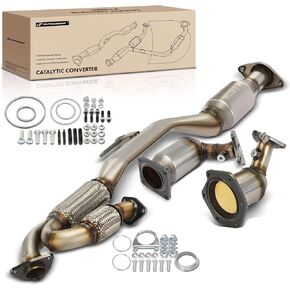 A-Premium Front and Rear 3-PC Catalytic Converter Kit Direct-Fit Compatible with Nissan Pathfinder 2013-2019 & Infiniti QX60 2014-2020, JX35 2013, 3.5L, EPA Compliant, Replace# 57223