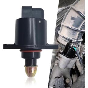 1 PC Car Idle Air Control Valve, Throttle Stepper Motor for Stable Engine Operation, Original Replacement Parts, OEM: 90380/10526/90325864, Compatible with King Kong Idle Motor (Black)