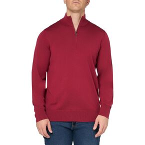 Brooks Brothers Men's Merino Wool Half-Zip Sweater