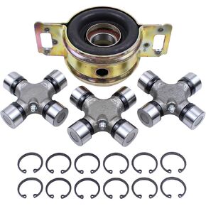 ApplianPar Drive Shaft Center Support Bearing and U-Joints kit for Toyota Tacoma 1995-2015 T100 1993-1998 Tundra 2000-2015 4WD