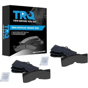 TRQ Brake Pads Semi-Metallic Compatible with 1965-1982 Chevrolet Corvette