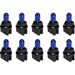 20pcs T5 17 57 86 مجموعات مجموعات أدوات الهالوجين ، 12 فولت ضوء اندفاعة للسيارة الداخلية ، لمبة كتلة قياس السيارات مع مآخذ T5 ، ملحقات الإضاءة العالمية （Amber
