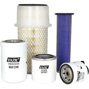 Air Hydraulic Oil Filter Kit Compatible with Bobcat 325 328 331 751 753 763 773 7753 S130 S150 S160 S175 S185 S205 T140 T180 T190 Skid Steer Track Loader 6675517 6667352 6661248 6598362 6598492