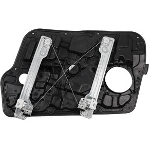 Dasbecan Front Left Driver Side Power Window Regulator with Panel Compatible with Hyundai Sonata 2011 2012 2013 2014 Sedan Replaces 752-928 82471-3Q000 Without Motor