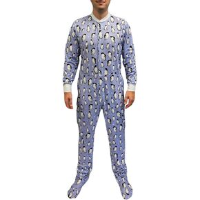 Derek Penguins Adult Footed Pajamas