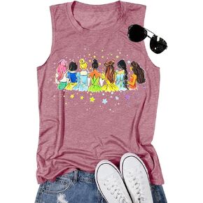 Magical Tank Tops Women: Magic Princess Shirt Cute Magic Kingdom Tshirt Family Vacation Trip Sleeveless Tanks Tops