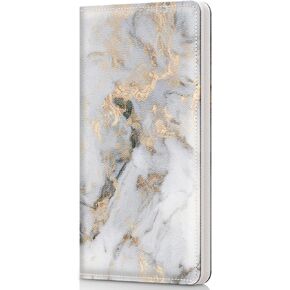 Checkbook Cover for Personal Checkbook，Patterned Pu Leather check book covers for women and men，with Pen Holder & Built-in Clear Plastic Divider for Duplicate Checks
