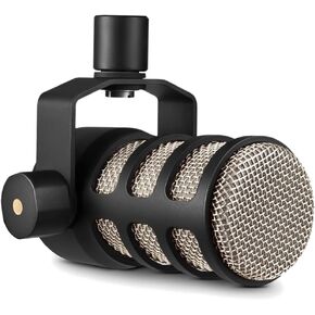 RØDE PodMic USB Versatile Dynamic Broadcast Microphone With XLR and USB Connectivity for Podcasting, Streaming, Gaming, Music-Making and Content Creation