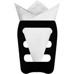 Pocket Squares for Men Solid Handkerchief with Pocket Square Holder for Church Wedding Graduation