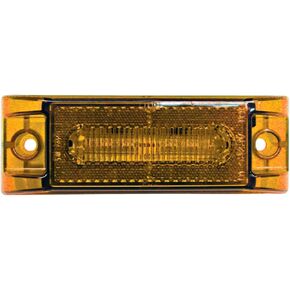 Peterson Manufacturing 187A 6.0"x2.0" Replacement Lens (LED M/C Pc, Rectangle, withReflex), 1 Pack