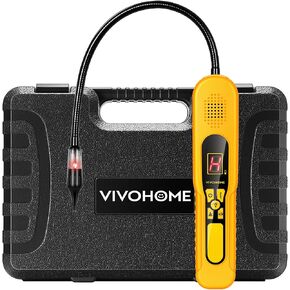VIVOHOME HVAC Refrigerant Freon Leak Detector with LED Light, Battery Powered, AC Sniffer Leak Detector for R134a R410a R1234yf CFCs HCFCs HFCs HFOs HCs, Max Sensitivity up to 0.07oz./yr