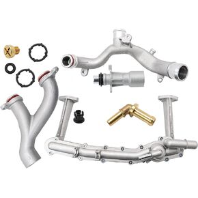 Engine Cooling System Replace Kit for Jaguar Land Rover 3.0L V6 Supercharged Engine.Replaces# LR122710, AJ814053, C2Z28258.
