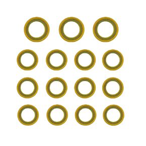 15pcs تروس زيت زيت الصرف القابس غسول غسالات المسمار ، أختام ترس أسفل الوحدة متوافقة مع Mercury Mariner Mercruiser Stern Presplies 26-830749