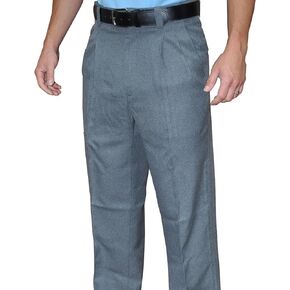 Smitty | BBS-375 | Pleated Combo Pants w/Expander Waist Band | Baseball Umpire Softball High School NFHS Grey