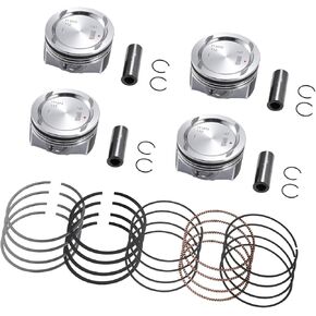 No.25198520 / Inner/Engine Piston and Pin and Snap Ring for Chevy Cruze 1.4L L4 2011-2016 / Piston Rings Kit/Metal / 1 Set/Silver Tone Automotive Parts