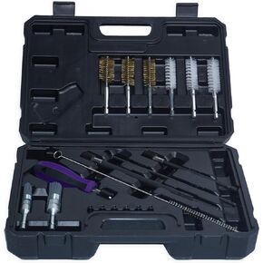 19 Pieces Injector Seat and Manhole Cleaning Set, Universal Injector Seat Cleaning Brush Kit, Injector Nozzle Sealing Tool for Most Diesel Engines.