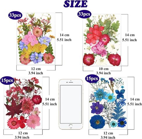 85 أجهزة كمبيوتر مجففة زهور مضغوطة لقوالب الراتنج ، وأوراق الزهور الطبيعية الحقيقية للحرف اليدوية ، والأظافر ، والمجوهرات ، والصابون وصنع الشموع in Kuwait