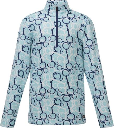 Kerrits Kids Breeze Ice Fil Long Sleeve Equestrian Shirt -– Cooling Kids Sun Protection Top for Horse Riding, Outdoor Sports in Kuwait