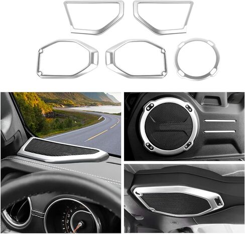 cherocar a bailar spelar trim cover & rop keaper rock rip levin and trunk cover cover kit kit kit decoration decoration incorties for Jeep Wrangler JL Jlu & Gladiator JT 2018-2022 ، sliver …… in Kuwait