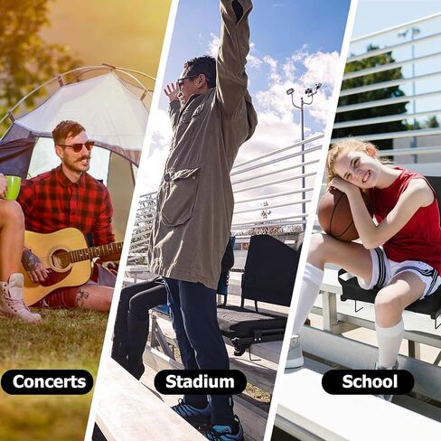 مقاعد استاد مع دعم للظهر، كراسي تبييض محمولة بظهر مرتفع ووسادة سميكة، كرسي مقعد قابل للطي للمدرجات، كرسي استاد مبطن للبالغين في الأحداث الرياضية والحفلات الموسيقية in Kuwait