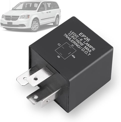 EP26 4 PIN TERT Signal Relay EP26 LED Flasher Relay for Jeep TJ Wrangler 1997-2000 ， Dodge Grand Caravan Caravan Neon 1993-1999 استبدال# 56009339 (EP26) in Saudi Arabia